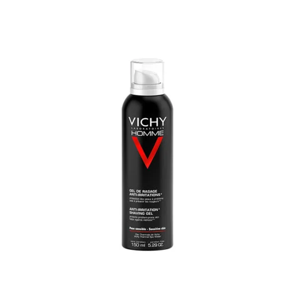 VICHY HOMME GEL DE RASAGE ANTI-IRRITATIONS PEAU SENSIBLE 150ML
