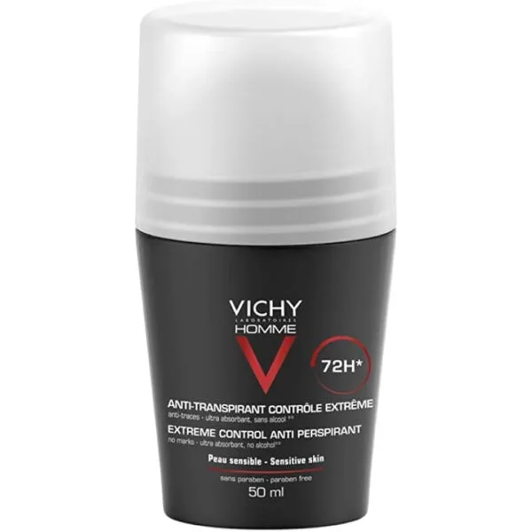 VICHY HOMME DEO BILLE ANTI-TRANSPIR 72H 50ML