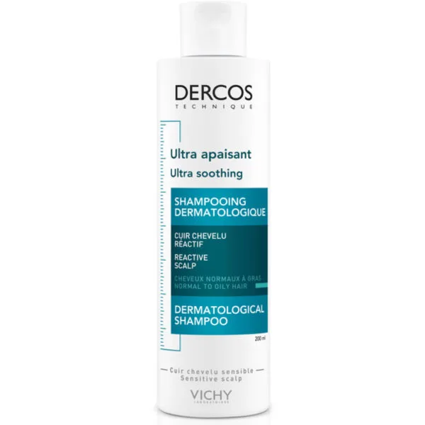 VICHY DERCOS SHAMPOING ULTRA-APAISANT CHEVEUX GRAS 200ML
