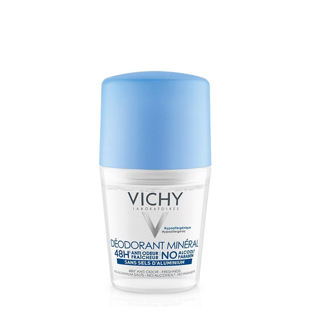 VICHY DÉODORANT MINÉRAL PEAU SENSIBLE 48H SANS SELS D’ALUMINIUM 50ML