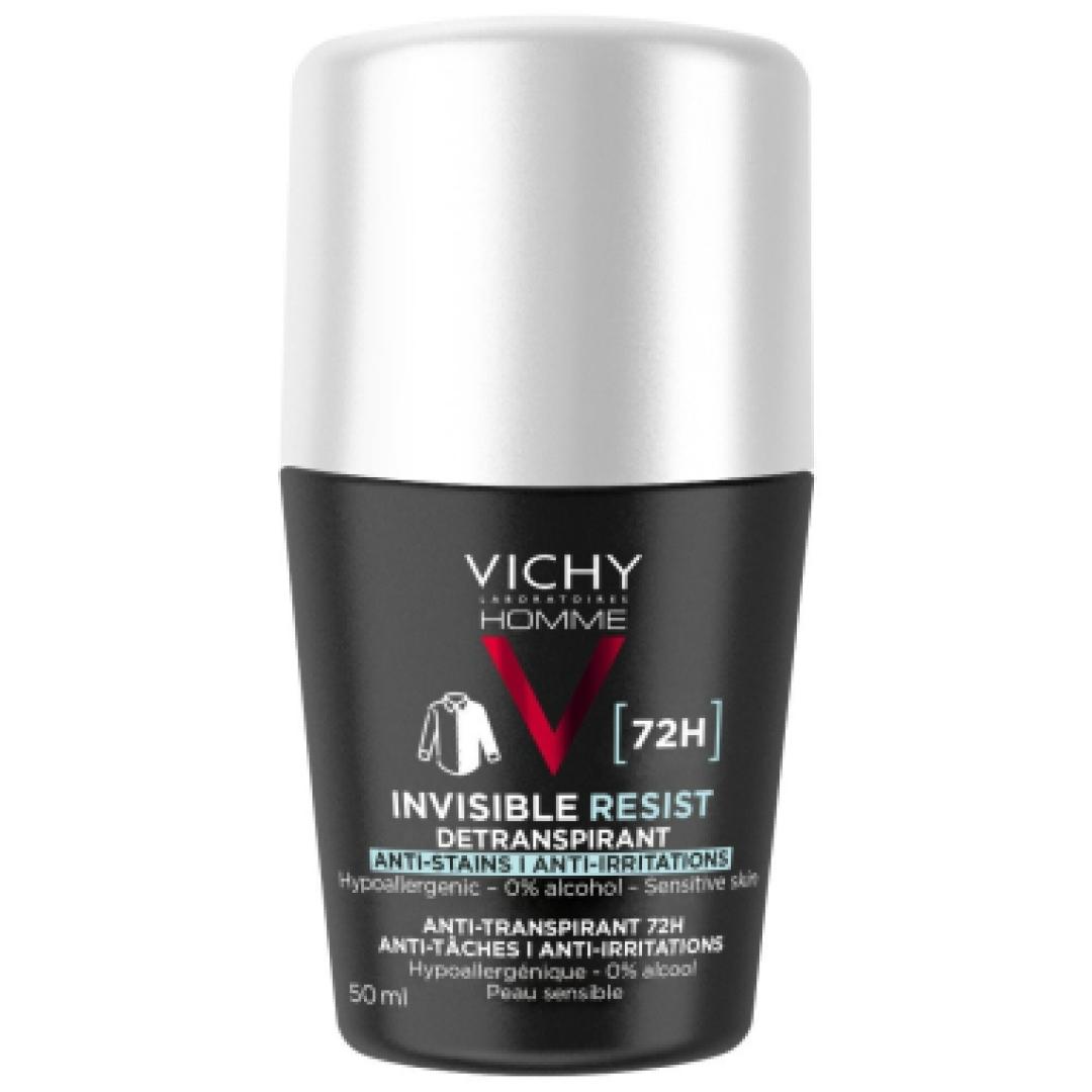 VICHY DEO HOMME INVISIBLE RESIST DERMO DETRANSPIRANT 72H 50ML
