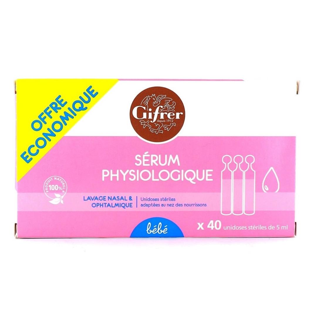 GIFRER SERUM PHYSIOLOGIQUE 40 UNIDOSES