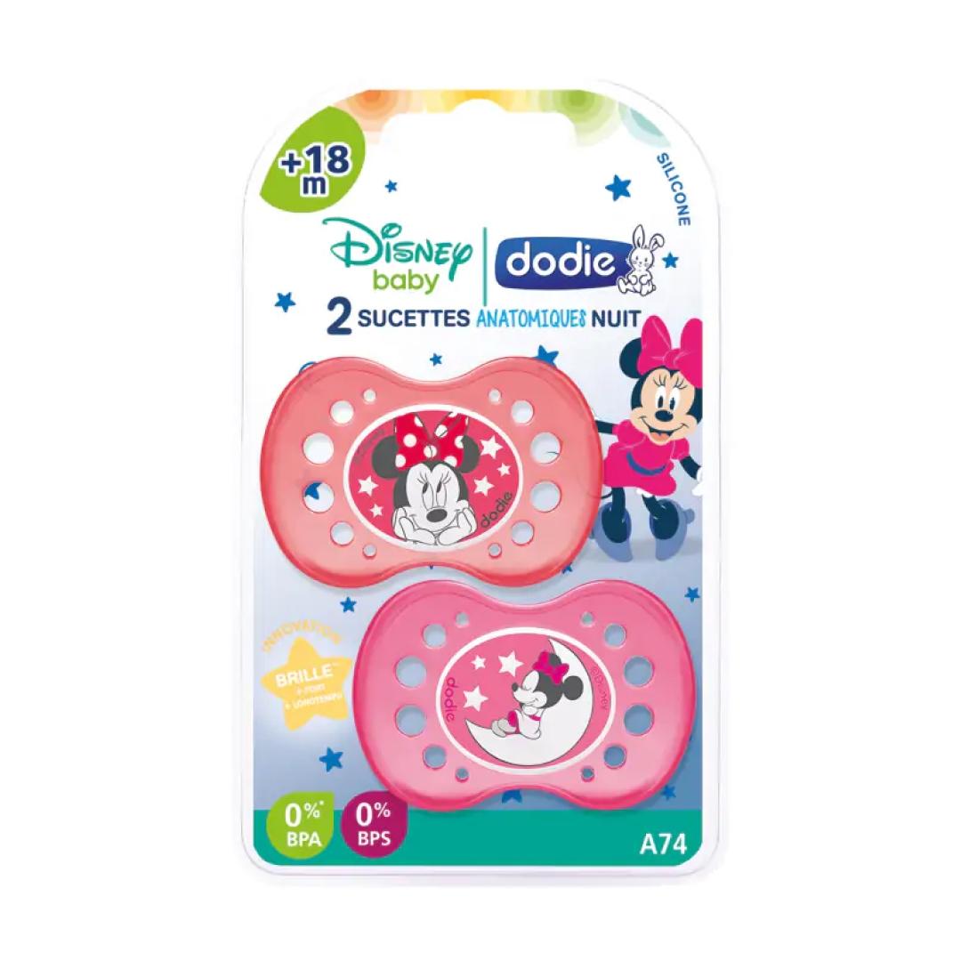 DODIE SUCETTES ANATOMIQUE NUIT MINNIE +18M A74