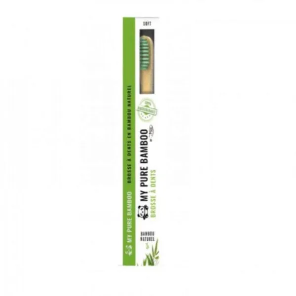 DENTI SMILE BROSSE A DENTS BAMBOU MEDIUM VERT