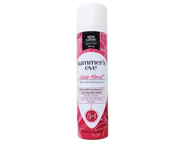 SUMMER’S EVE SHEER FLORAL FRESHENING SPRAY 56.7G