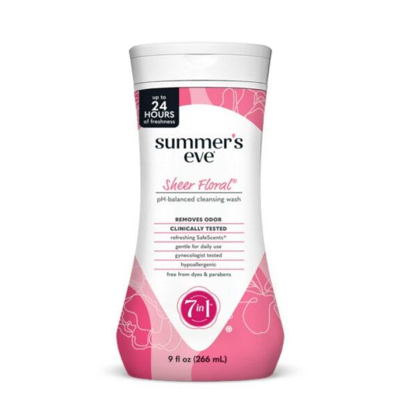 SUMMER’S EVE SHEER FLORAL CLEANSING WASH 266ML