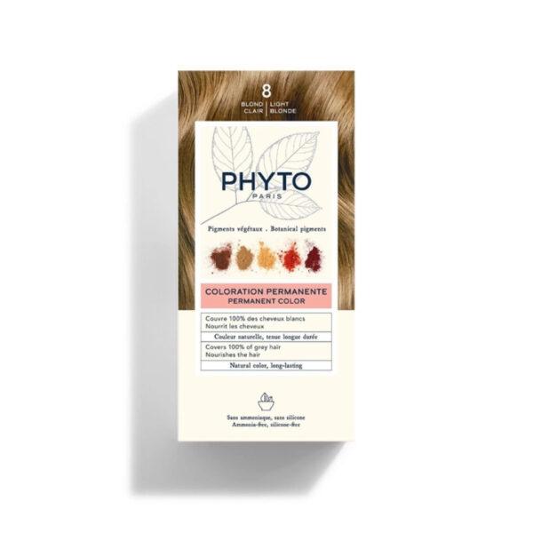 PHYTO PHYTOCOLOR COLORATION PERMANENTE 8 BLOND CLAIR