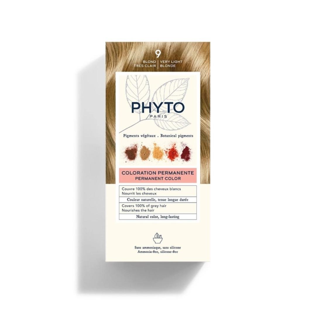 PHYTO PHYTOCOLOR COLORATION PERMANENTE 9 BLOND TRES CLAIR