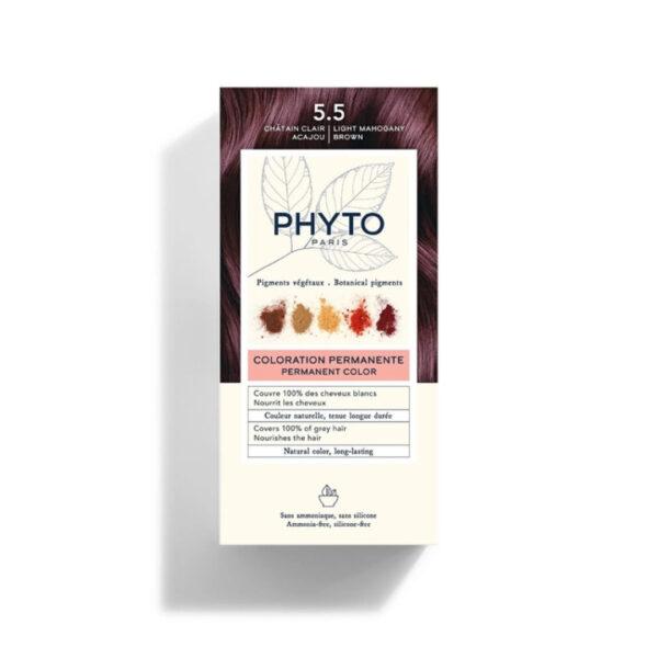 PHYTO PHYTOCOLOR COLORATION PERMANENTE 5.5 WHATAIN CLAIR ACAJOU