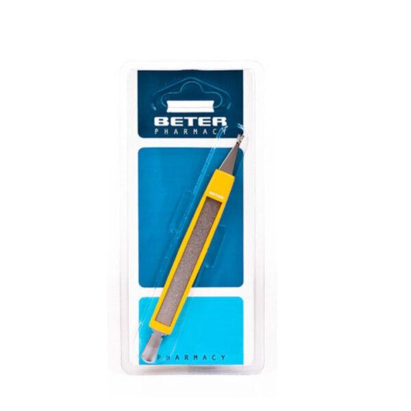 BETER COUPE CUTICULES A TRIPLES USAGE AVEC REPOUSSOIR ET LIME