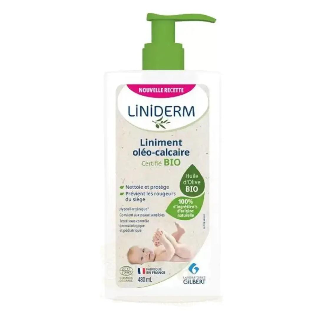 GILBERT LINIDERM LINIMENT OLÉO-CALCAIRE BIO 480ML POMPE
