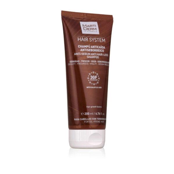 MARTIDERM HAIR SYSTEM SHAMPOOING ANTI CHUTE ANTI SEBUM 200ML