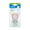 DR BROWNS 2 SUCETTES PREVENT FILLE ANIMAL FACES 0-6M PV12014