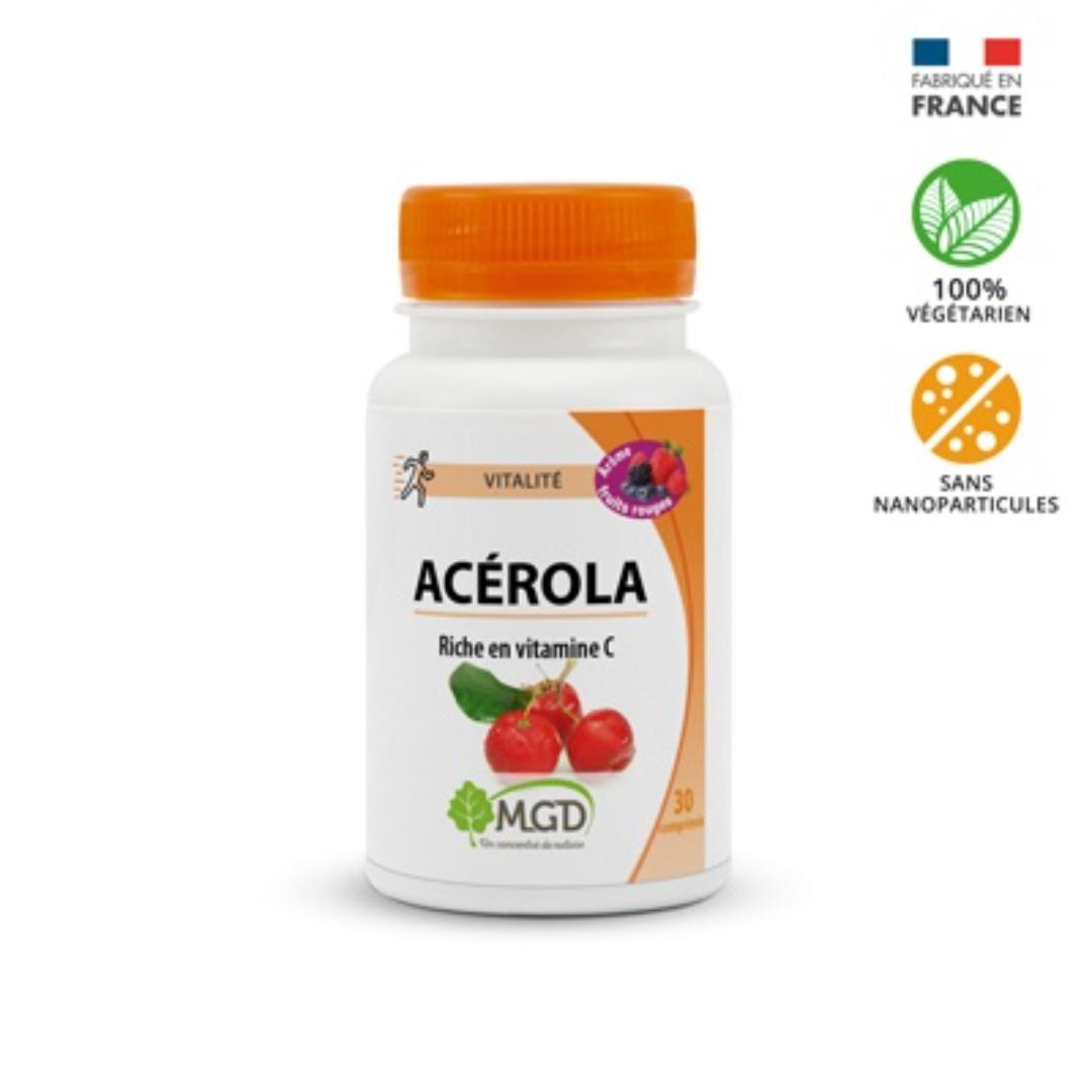 MGD ACEROLA FRUITS ROUGE PILLULIER 30 COMPRIMÉS