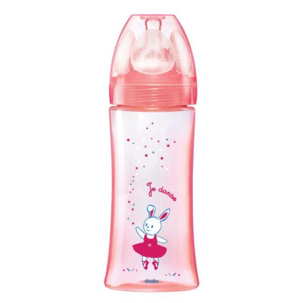 DODIE BIBERON INITIATION+ ROSE DANSE 6M+ 330ML