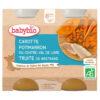 BABYBIO POT CAROTTE POTIMARRON TRUITE 2*200G