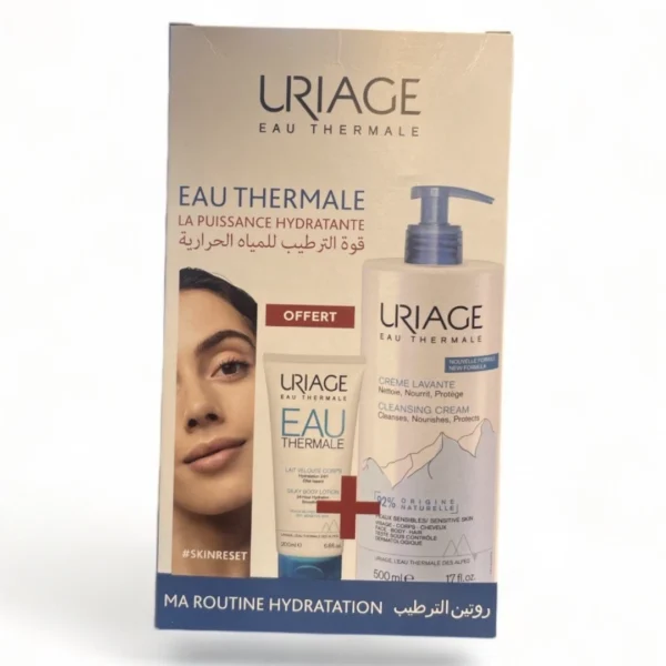 URIAGE EAU THERMAL LA PUISSANCE HYDRATANTE CREME LAVANTE 500LM+LAIT VELOUTE CORPS 200ML