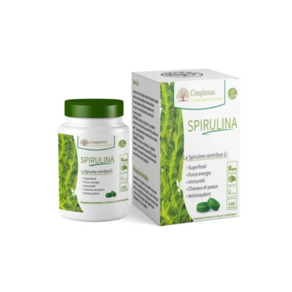 COMPLEMAX SPIRULINE +VITAMINE C 40Pmg 100 gelules