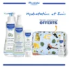 MUSTELA PACK TRPUSSE JUNGLE SPECIAL HYDRATATION hydra bebe lait corps500ml+hydra bebe creme visage 40ml+ eau rafraichissante 200ml+gel lavant doux 50ml