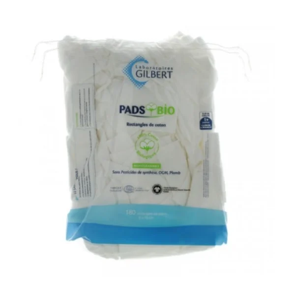 GILBERT LINIDERM PADS BIO COTTON  RECTANGLE /180U*2  8X10 CM