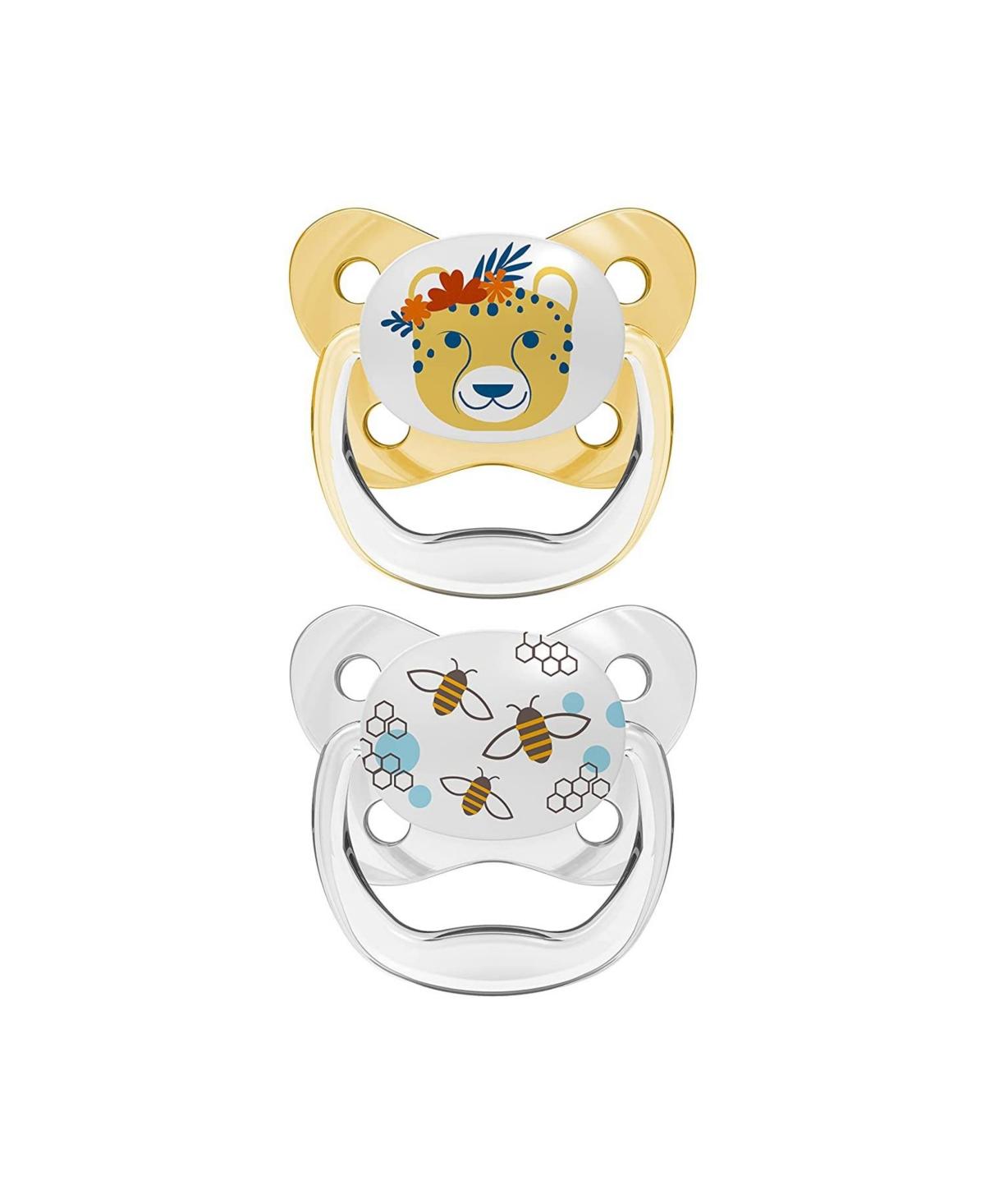 DR BROWNS 2 SUCETTES PREVENT PACIFIER YELLOW 6-18M PV22301