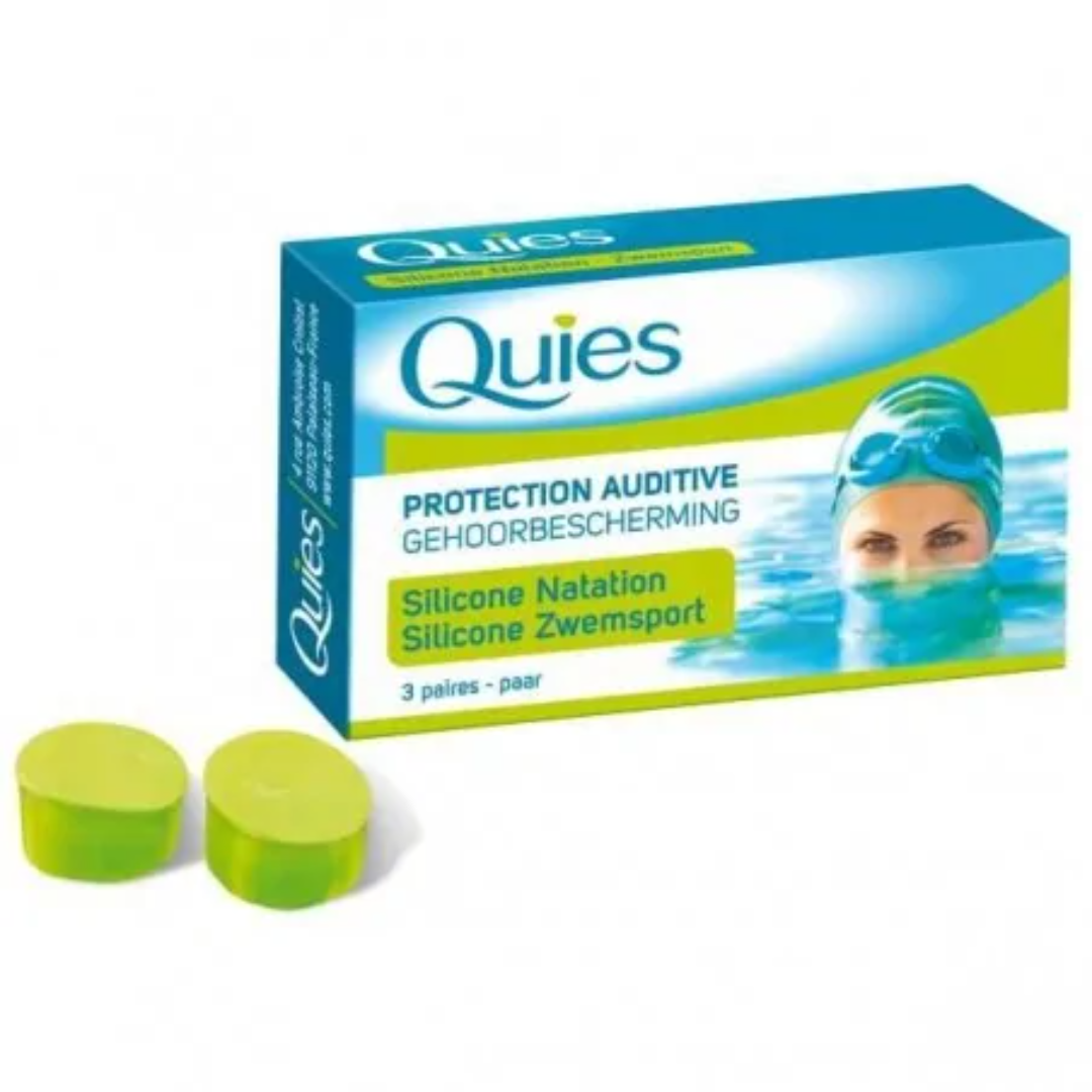 QUIES SILICONE SPECIAL NATATION 3 PAIRES