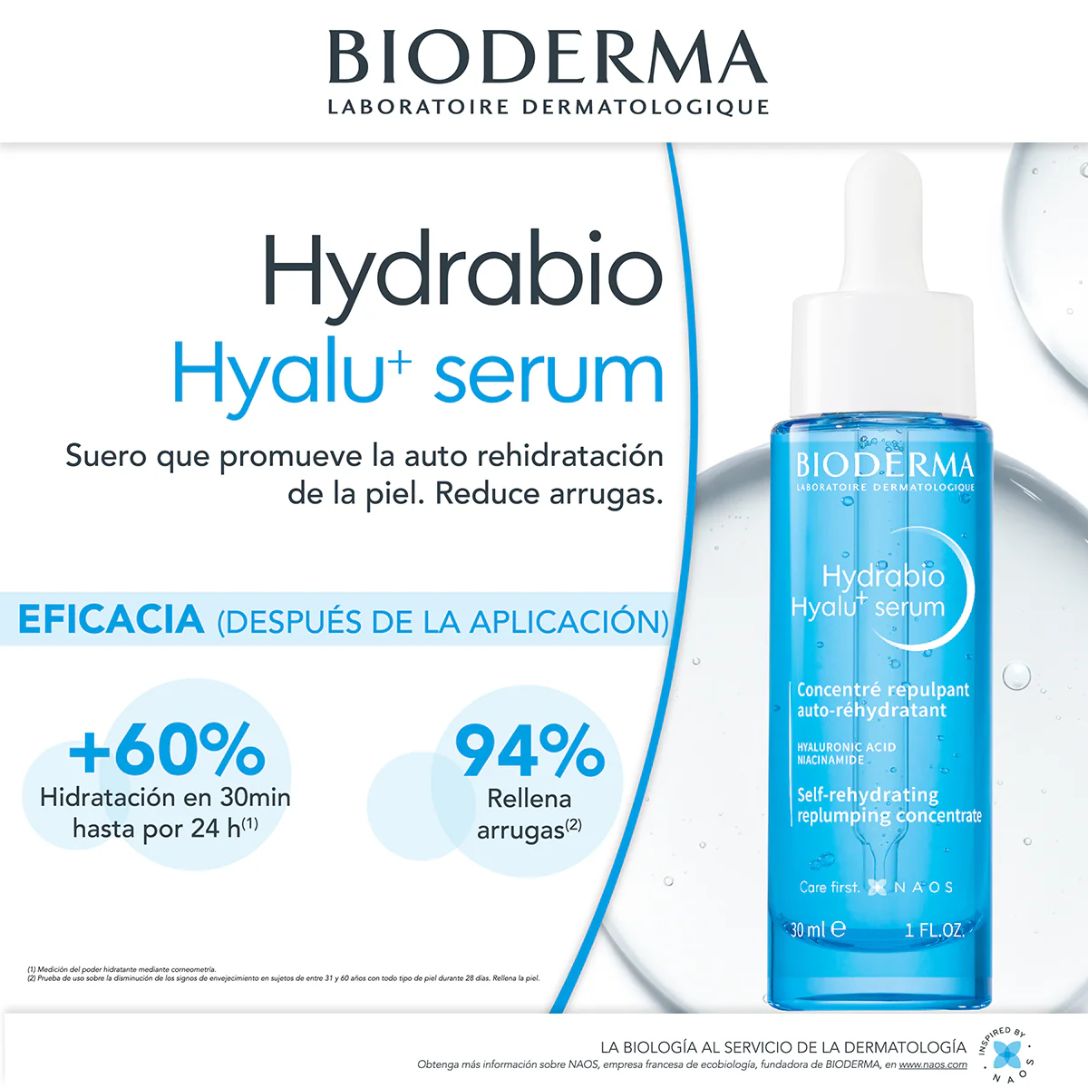 BIODERMA HYDRABIO HYALU+ SERUM REPULPANT 30ML