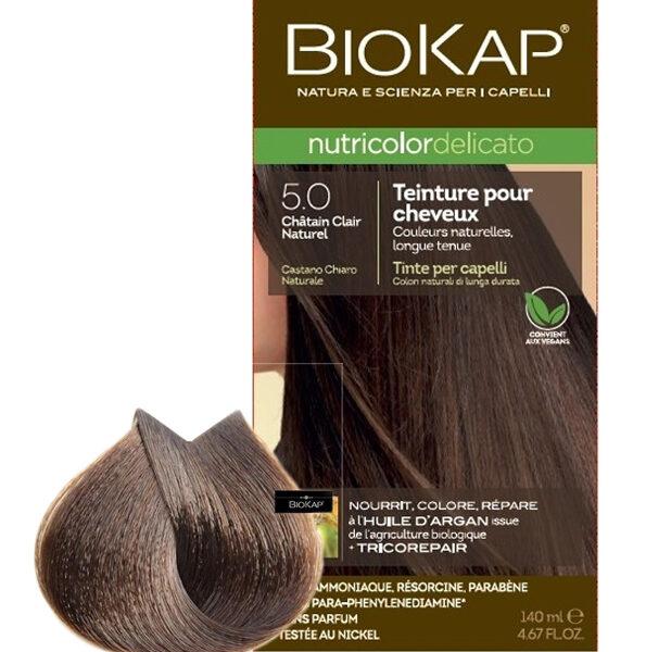 BIOKAP NUTRICOLOR DELICATO 5.0 CHATAIN CLAIR NATUREL
