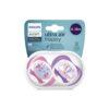 AVENT 2 SUCETTES ULTRA AIR HAPPY 6-18 GIRL/PAP/BALLO SCF080/04