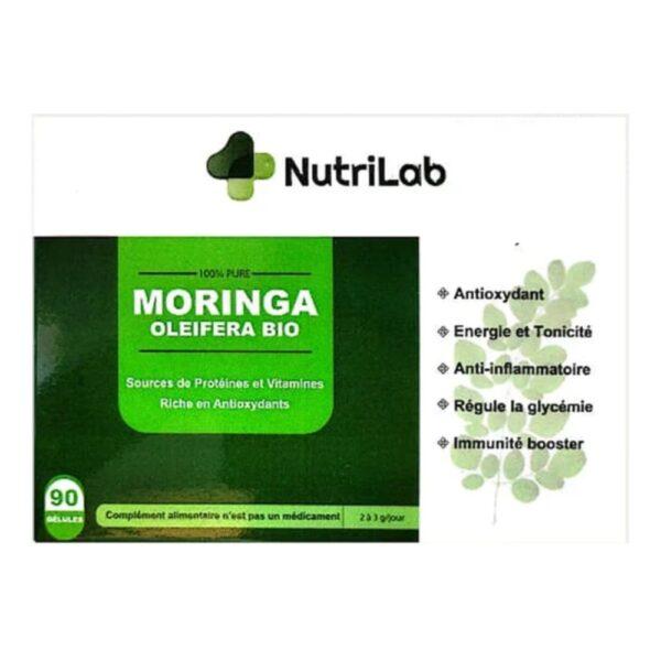 NutriLab Moringa Oleifera Bio – 90 Gélules