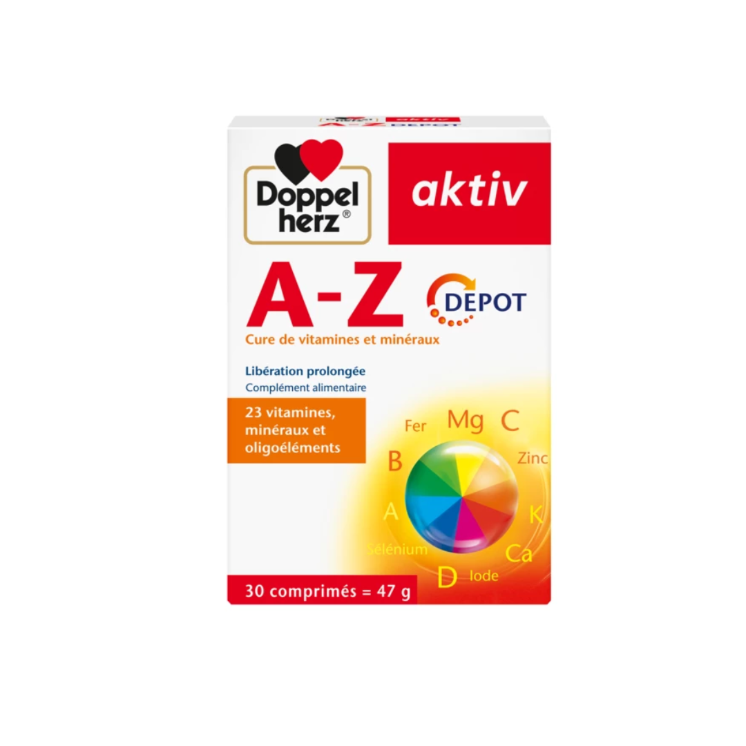 DOPPEL HERZ AKTIV A-Z DEPOT 30 COMPRIMES