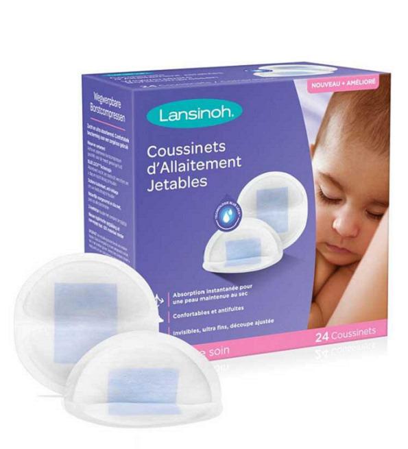 LANSINOH COUSSINETS D’ALLAITEMENT JETABLES 24 U