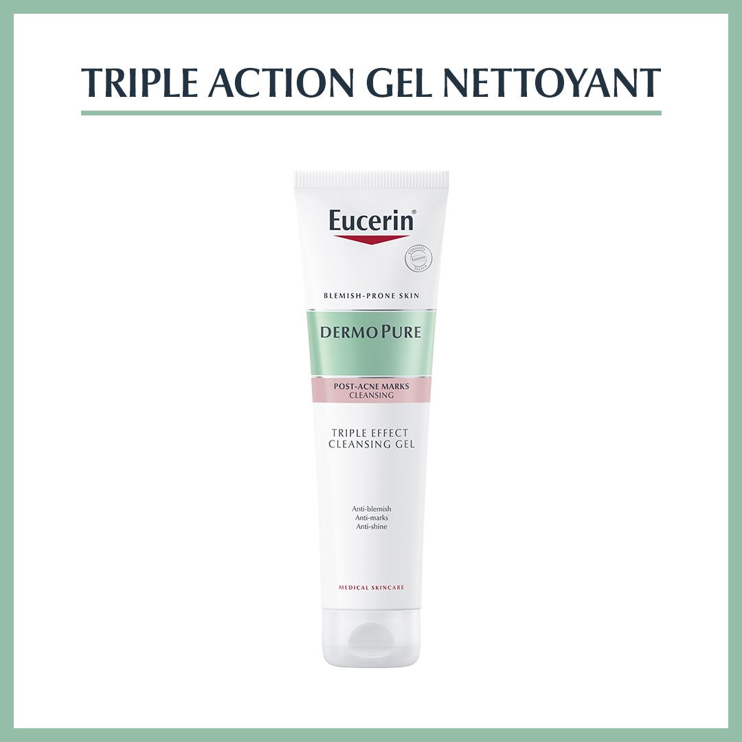 EUCERIN DERMOPURE GEL NETTOYANT TRIPLE ACTION 150ML