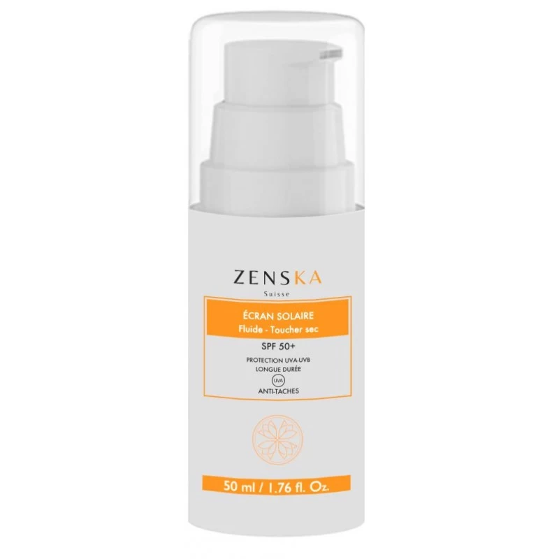 ZENSKA ECRAN SOLAIRE FLUIDE TOUCHER SEC 50ML