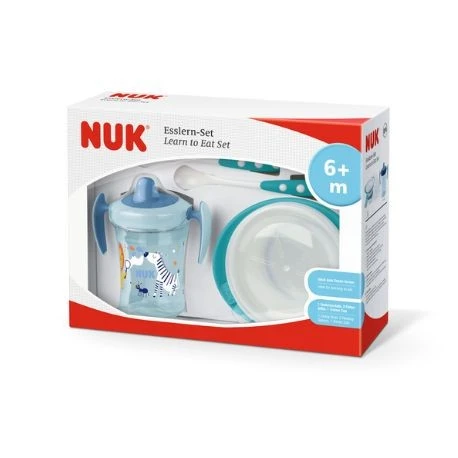 NUK Set Repas 4 pièces bleu