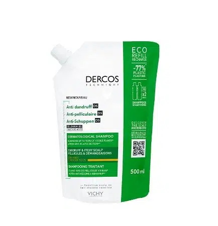 VICHY DERCOS ECO RECHARGE SHP ANTI-PELLICULAIRE CHEVEUX SECS 500ML