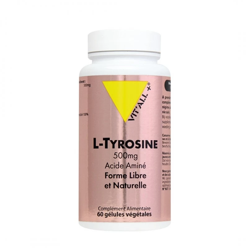 L-TYROSINE 500mg acide aminé forme libre 100% Végétal