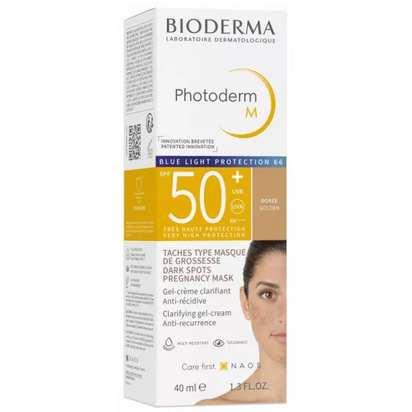 BIODERMA PHOTODERM M TEINTÉE DORÉE SPF50+ 40ML