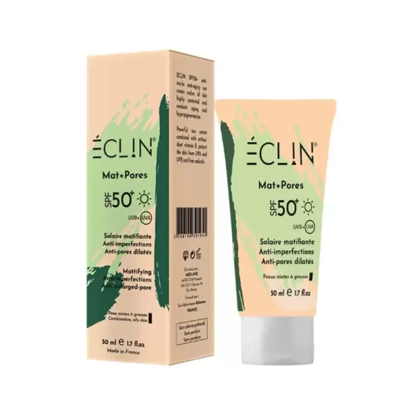 ECLIN crème solaire Mat+ pores spf 50+ | 50 ml