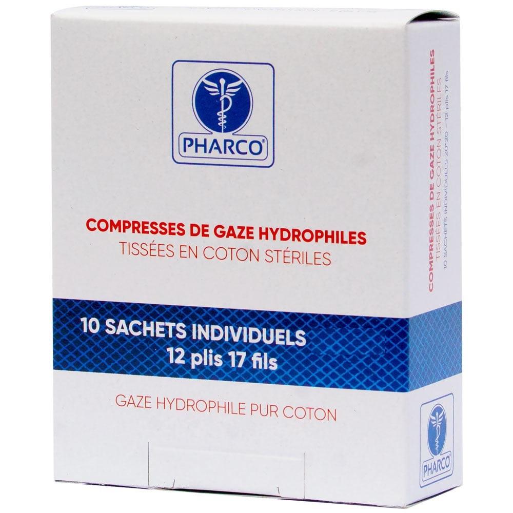 Compresses Stériles de Gaze Hydrophile Pur Coton 40x40cm