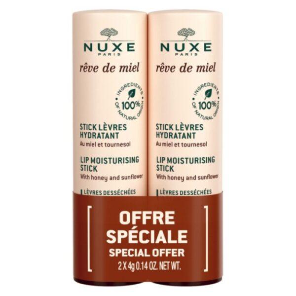 NUXE REVE DE MIEL OFFRE SPECIAL STICK LEVRE HYDRATANT 2X4G