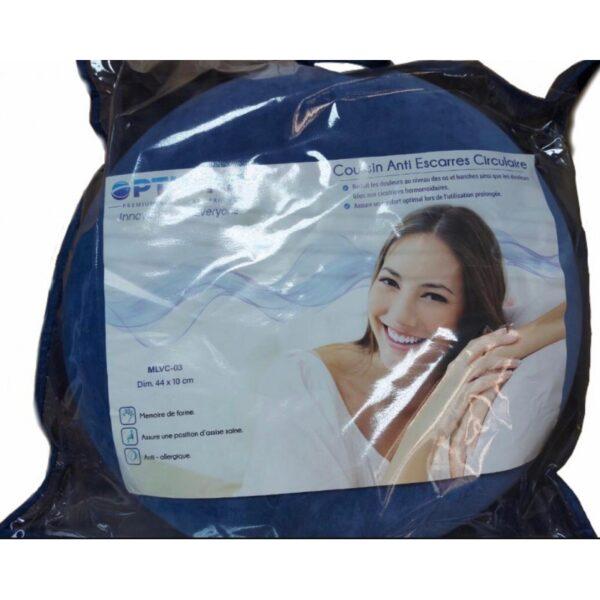 Coussin anti escarre circulaire à mémoire de forme