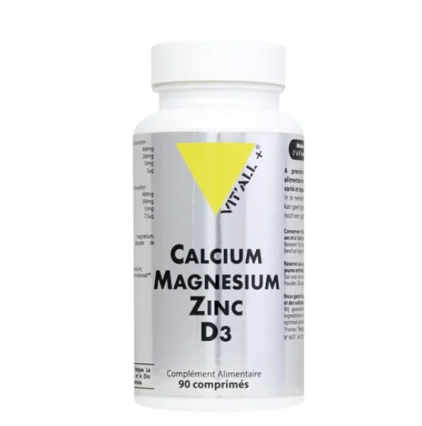 VITALL PLUS CALCIUM MAGNESIUM ZINC D3 90 COMPRIMES