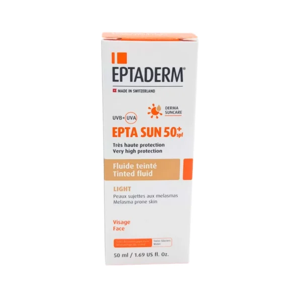 Eptaderm Epta Sun spf50+ Fluide Teinte Light 50ml