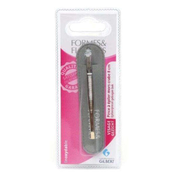 FORMES ET FLAMMES PINCE A EPILER MORS BIAIS 8CM REF 11