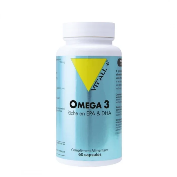 VIT'ALL+ Oméga 3 1000mg | 60 capsules