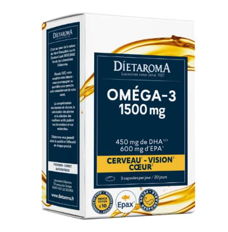 DIETAROMA OMEGA 3 EPAX 1500 MG 60 CAPSULES