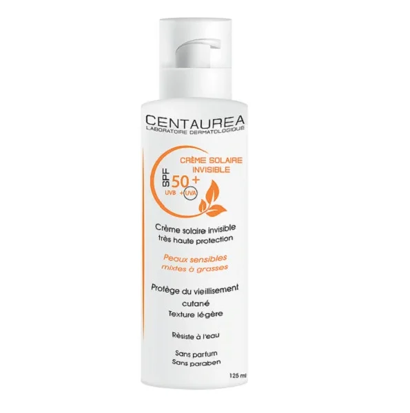 CENTAUREA Crème Solaire Invisible Spf50+ 125ml