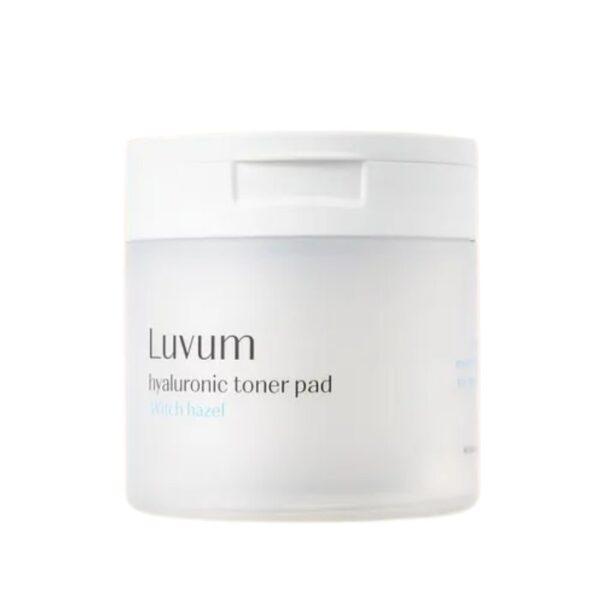 LUVUM HYALURONIC TONER PAD WITH HAZEL 60 PADS