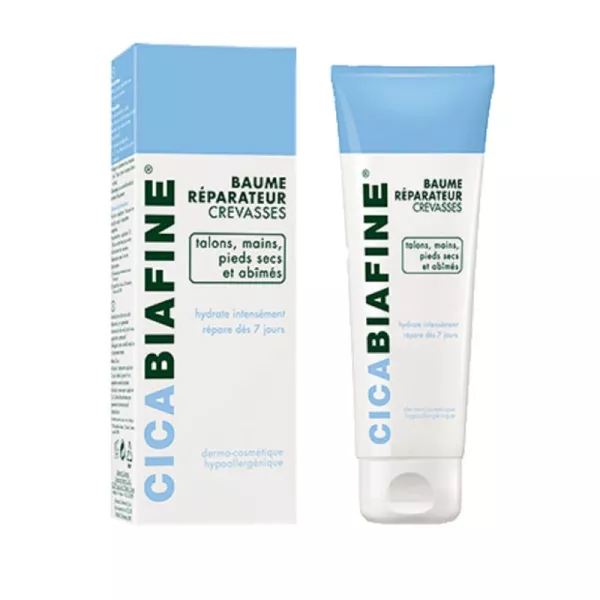 CICABIAFINE Baume Réparateur Crevasses 50ml - Talons, Mains Pieds Secs et Abîmés